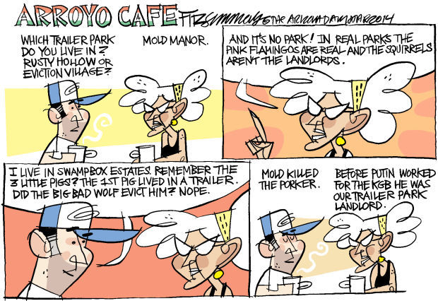 Daily Fitz Cartoon: Trailer Park Blues